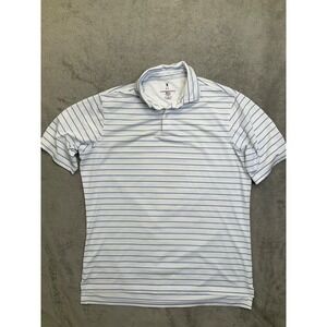 Fairway & Greene CHAPEL HILL Country CLUB Men's Large Polo Golf Shirt USA Flag